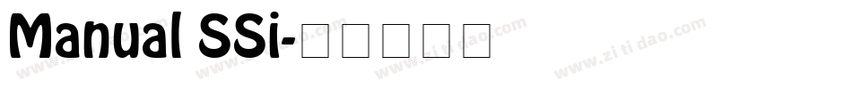 Manual SSi字体转换